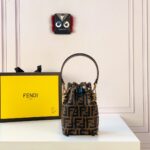 Mon Tresor-Brown leather mini bag