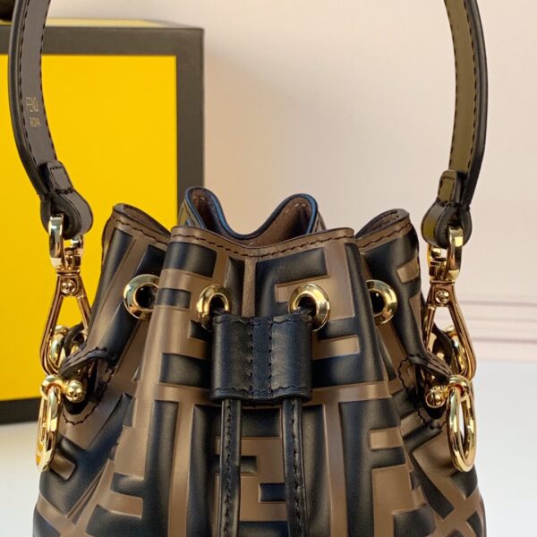 Mon Tresor-Brown leather mini bag