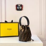 Mon Tresor-Brown leather mini bag