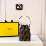 Mon Tresor-Brown leather mini bag