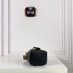 Mon Tresor-Black leather mini-bag
