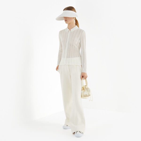 Mon Tresor-Beige mesh fabric material