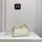 Fendi First Small-White leather bag