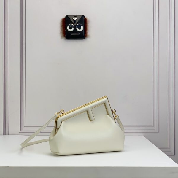 Fendi First Small-White leather bag
