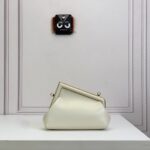 Fendi First Small-White leather bag