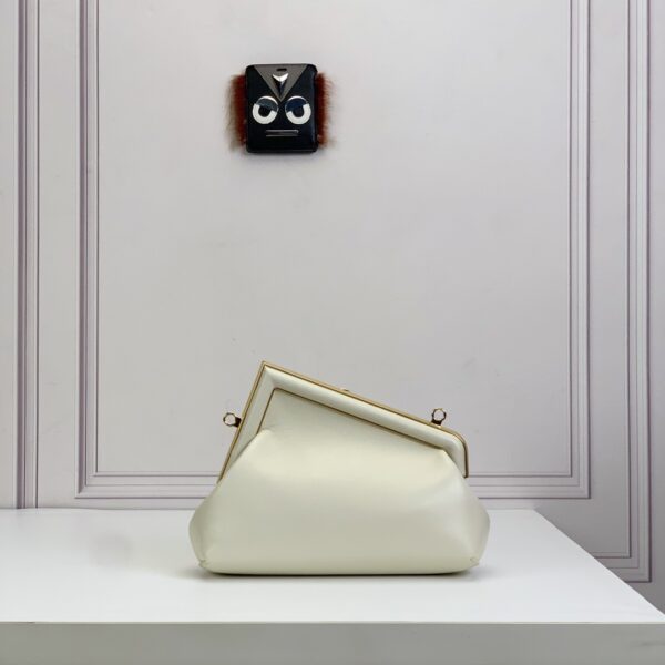 Fendi First Small-White leather bag