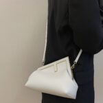Fendi First Small-White leather bag