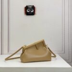Fendi First Small-Light brown leather bag