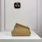 Fendi First Small-Light brown leather bag