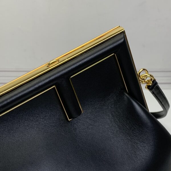Fendi First Small-Black nappa leather bag