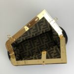 Fendi First Small-Black nappa leather bag