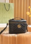 GG Marmont Mini Top Handle Bag-Black#672253