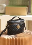 GG Marmont Mini Top Handle Bag-Black#672253