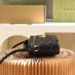 GG Marmont Mini Top Handle Bag-Black#672253