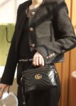 GG Marmont Mini Top Handle Bag-Black#672253