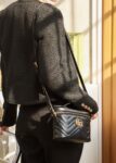 GG Marmont Mini Top Handle Bag-Black#672253