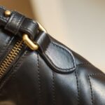 GG Marmont Mini Top Handle Bag-Black#672253