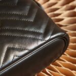 GG Marmont Mini Top Handle Bag-Black#672253