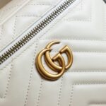 GG Marmont Mini Top Handle Bag-White#672253