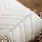 GG Marmont Mini Top Handle Bag-White#672253