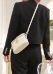 GG Marmont Mini Top Handle Bag-White#672253
