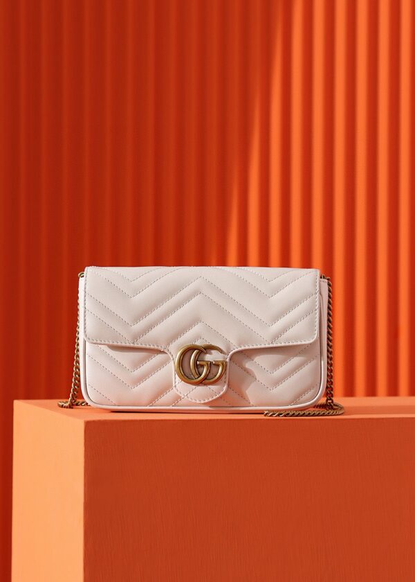 GG Marmont Mini Bag-White#751526