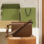 Gucci Horsebit 1955 Shoulder Bag-Brown #602204