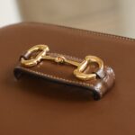 Gucci Horsebit 1955 Shoulder Bag-Brown #602204