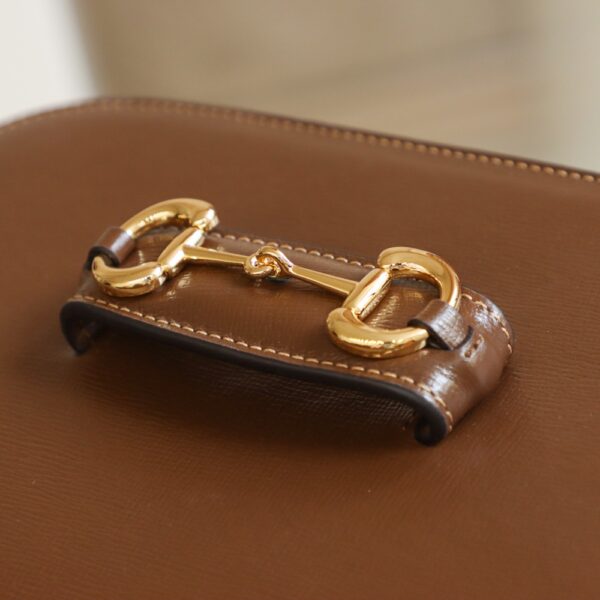 Gucci Horsebit 1955 Shoulder Bag-Brown #602204