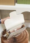 Gucci Horsebit 1955 Shoulder Bag-White #602204