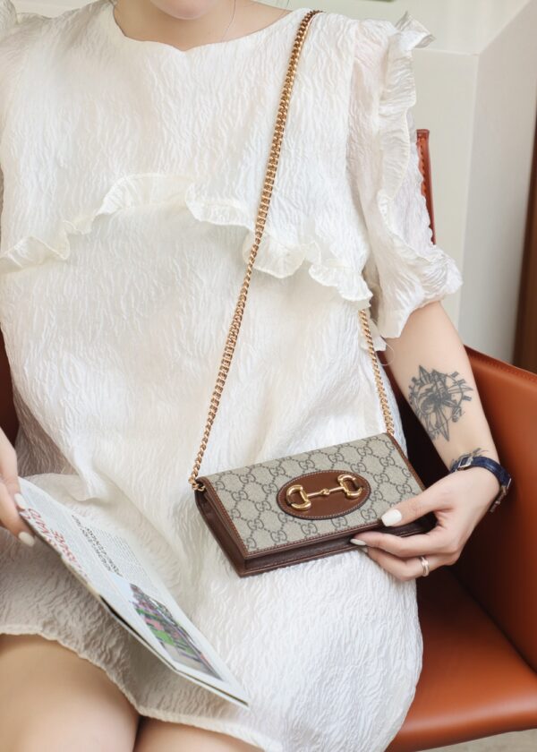Gucci Horsebit 1955 Wallet With Chain #621892