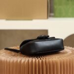 GG Marmont Leather Belt Bag-Black #699757