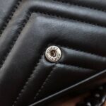 GG Marmont Leather Belt Bag-Black #699757