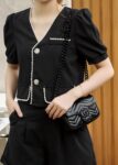 GG Marmont Leather Belt Bag-Black #699757