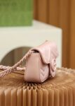 GG Marmont Leather Belt Bag-Pink #699757