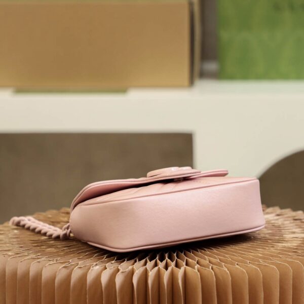 GG Marmont Leather Belt Bag-Pink #699757
