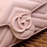 GG Marmont Leather Belt Bag-Pink #699757