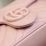 GG Marmont Leather Belt Bag-Pink #699757