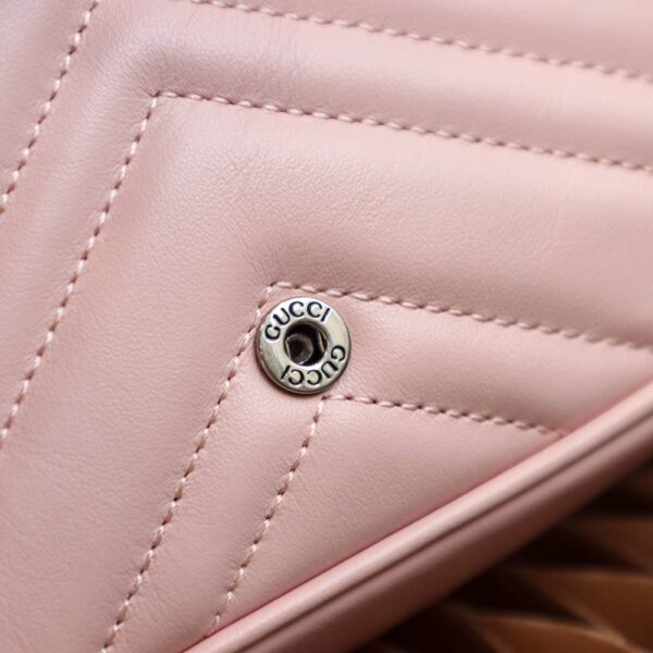 GG Marmont Leather Belt Bag-Pink #699757