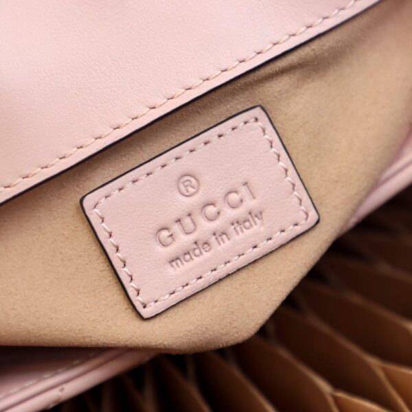 GG Marmont Leather Belt Bag-Pink #699757