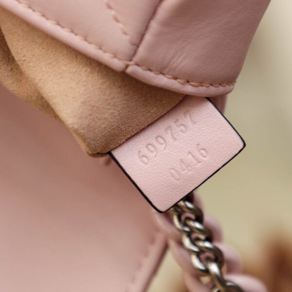 GG Marmont Leather Belt Bag-Pink #699757