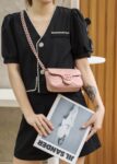 GG Marmont Leather Belt Bag-Pink #699757
