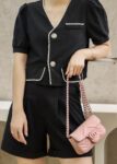 GG Marmont Leather Belt Bag-Pink #699757