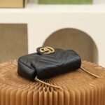 GG Marmont Matelasse Leather Super Mini Bag-Black #476433