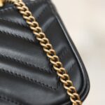 GG Marmont Matelasse Leather Super Mini Bag-Black #476433