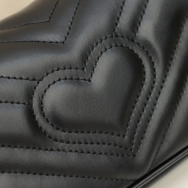 GG Marmont Matelasse Leather Super Mini Bag-Black #476433