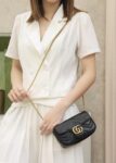 GG Marmont Matelasse Leather Super Mini Bag-Black #476433