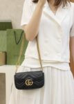 GG Marmont Matelasse Leather Super Mini Bag-Black #476433