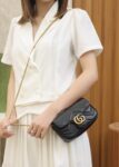 GG Marmont Matelasse Leather Super Mini Bag-Black #476433