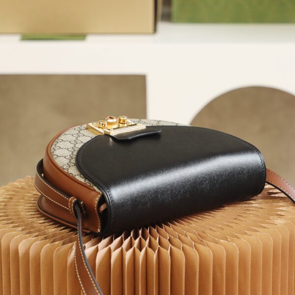 GG Supreme Monogram Calfskin Small Padlock Messenger Shoulder Bag #644524